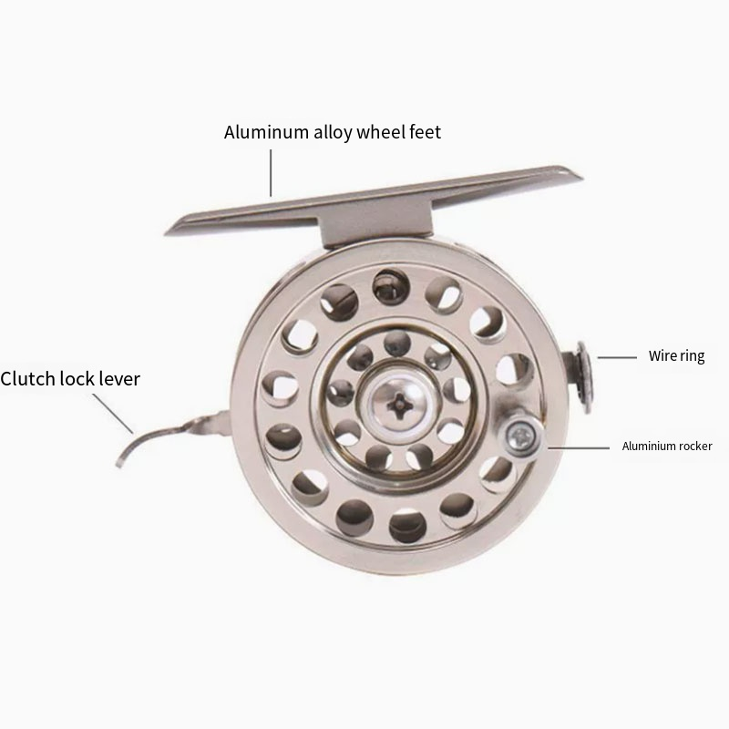 アルミ合金製CNCフライフィッシングリール、左右両用、フロン - Ice Fishing Line のレビューと価格