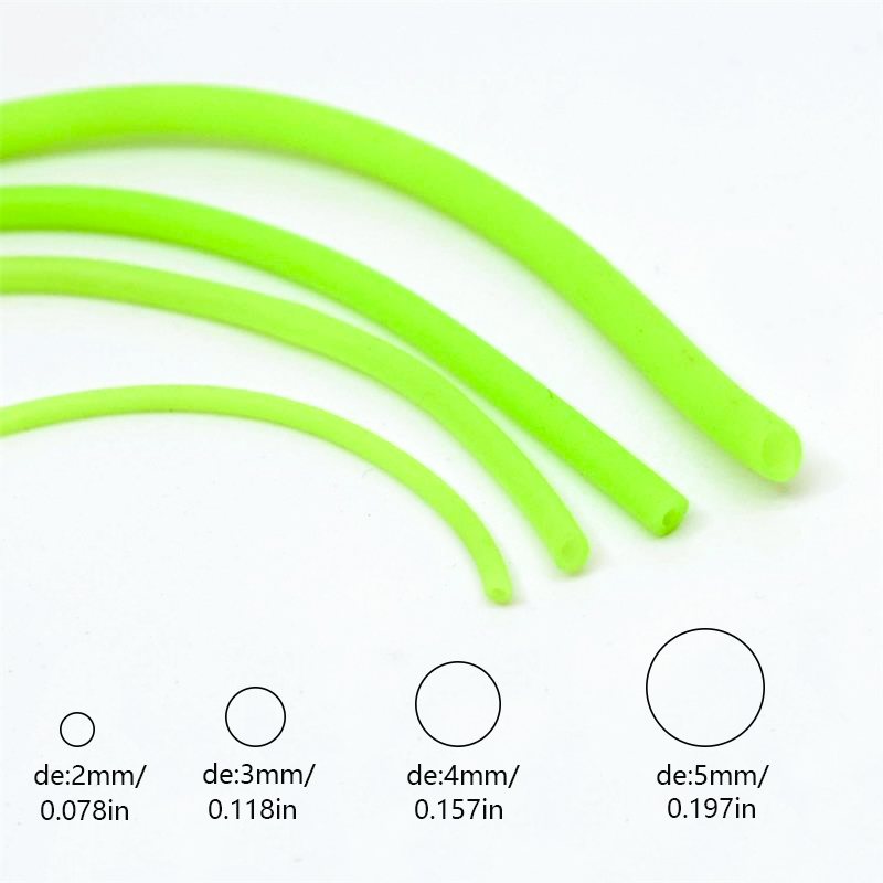 5m/ロール グローシリコン製釣り用スリーブ、絡み防止ライン - Monofilament Line のレビューと価格