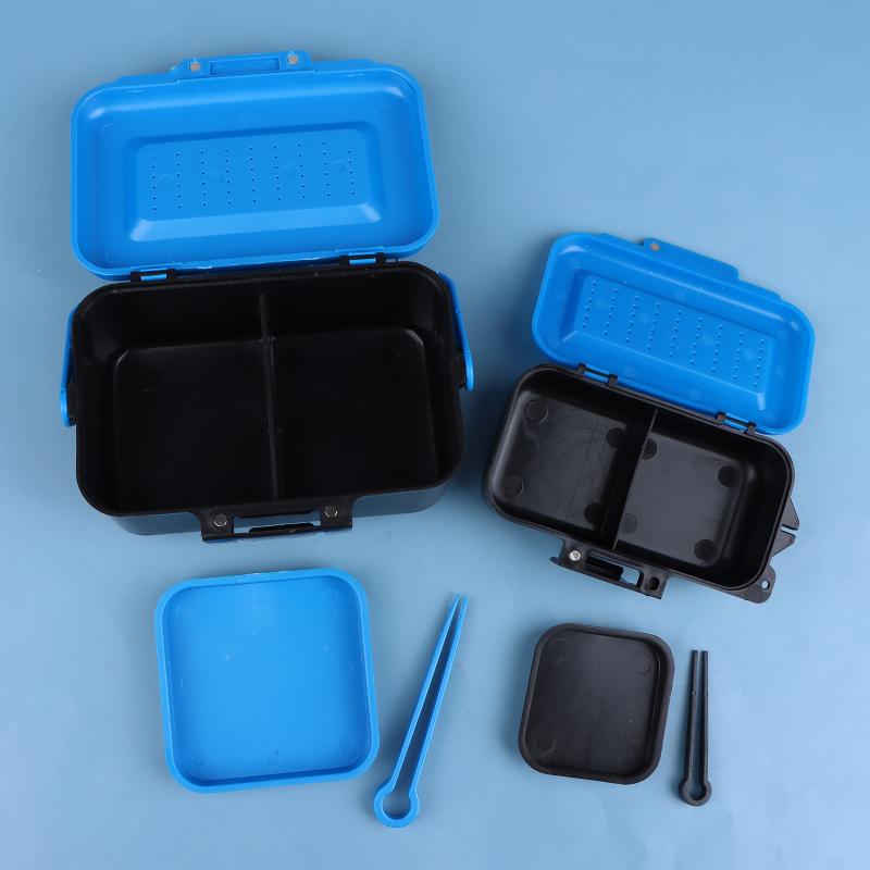 ポータブル釣り用ルアーボックスケース、活餌、フック、ミミズ用 - Fishing Line Box のレビューと価格