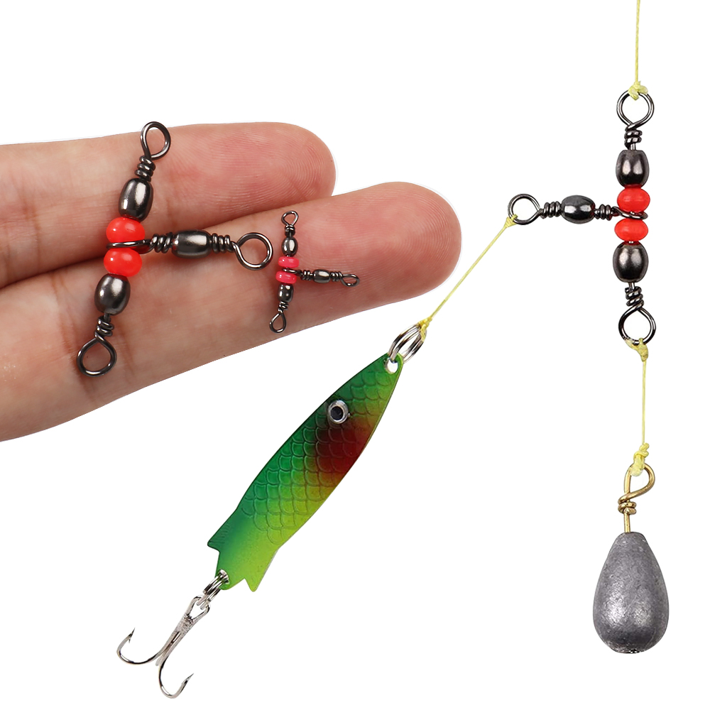 トリプルバレルTスイベル釣り用コネクター3ウェイクロスライン - Freshwater Line のレビューと価格
