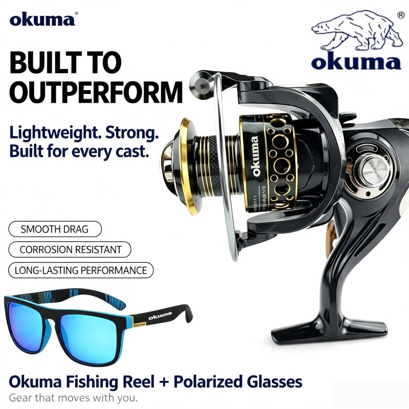OKUMA-スピニングリール、メタル超軽量釣りリール、釣り道 - Abu Garcia Reel Max のレビューと価格