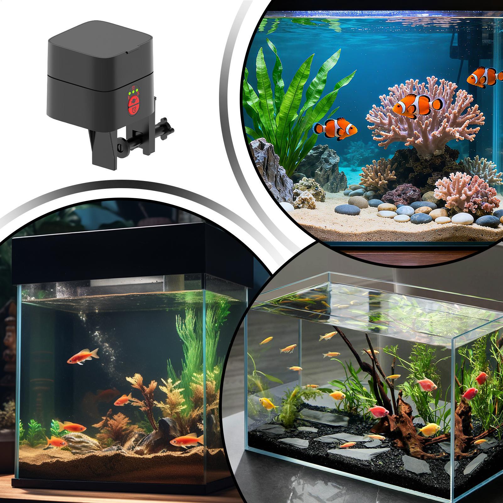 水槽用自動魚フィーダー 自動式Type-C充電式ディスペンサ - Fishing Line Dispenser のレビューと価格