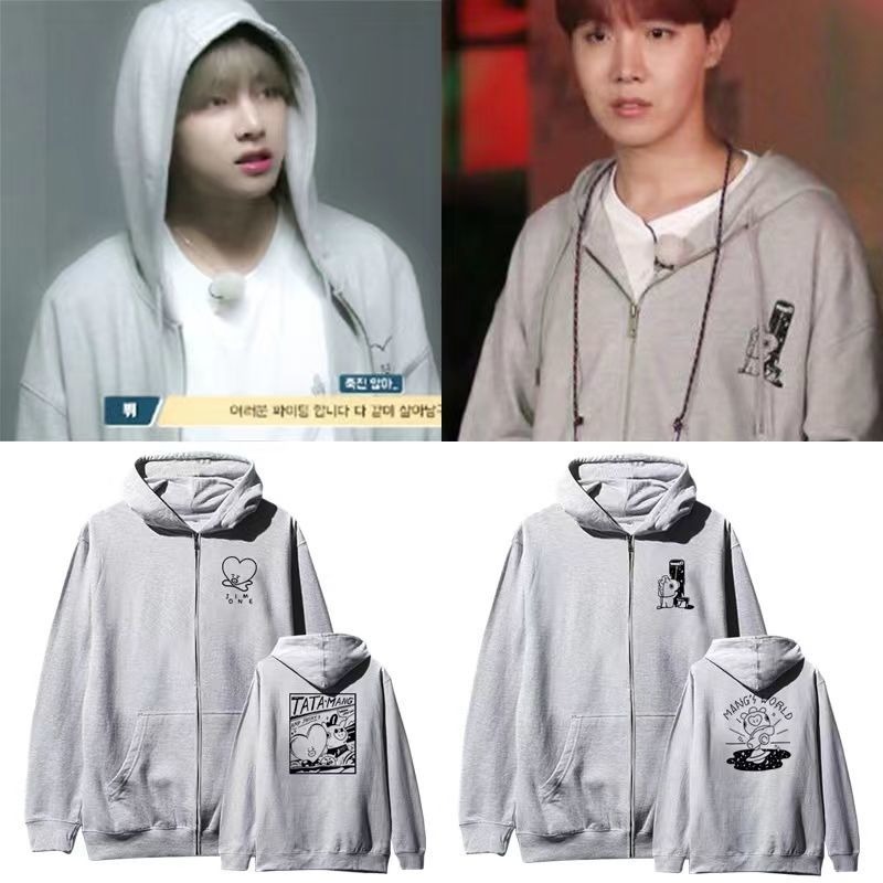 かわいい BT21 スウェットシャツ パーカー 春秋服 ジッ - Tippet Line のレビューと価格