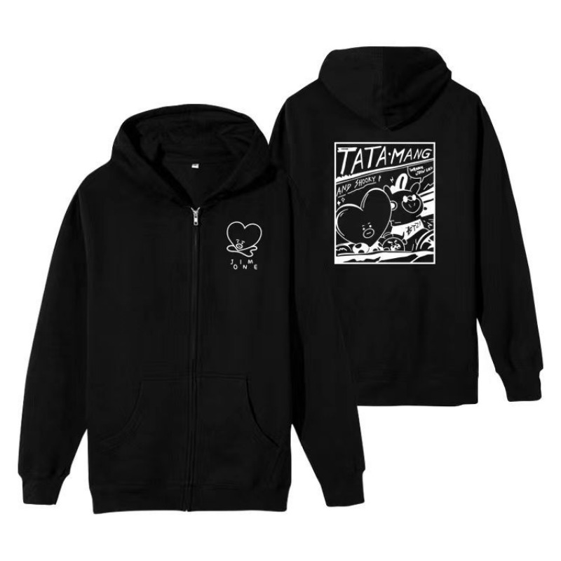 かわいい BT21 スウェットシャツ パーカー 春秋服 ジッ - Tippet Line のレビューと価格